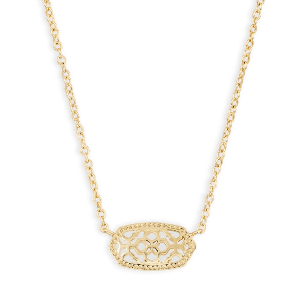 Kendra Scott Gold Pendant Necklace & Candle Set
